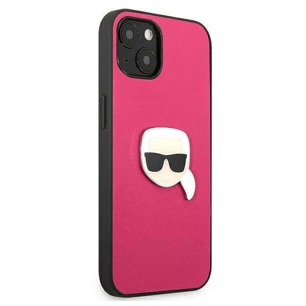 Etui Karl Lagerfeld iPhone 13 Mini Różowy Skórzane Ikonik