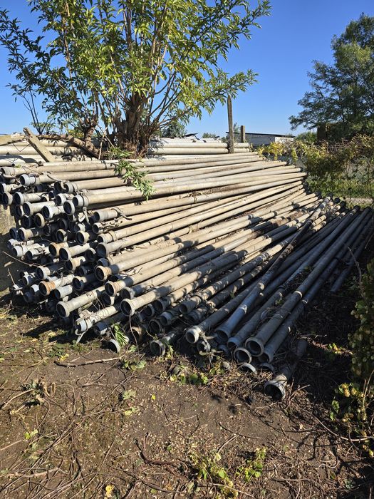 Rury do deszowni aluminiowe 80x6m