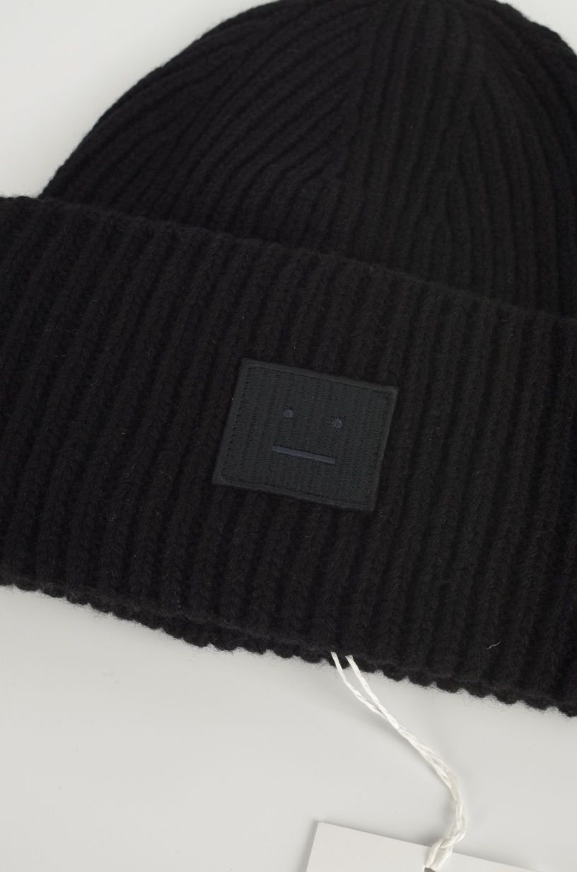 Шапка Acne Studios hat large face logo beanie оригінал