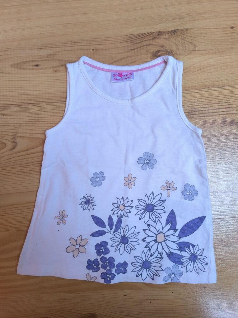 Koszulki t-shirty dla dziewczynki 80 do cute pepco