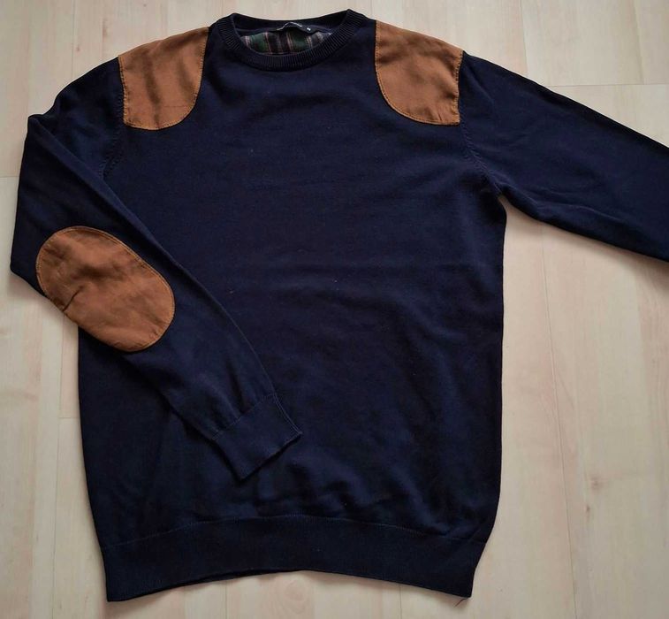 Granatowy sweter męski rozm M primark