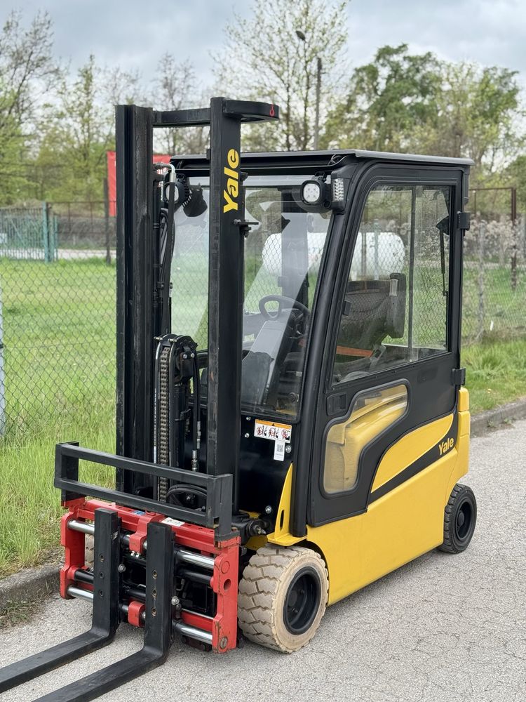 YALE [2016r] wózek widłowy 2000kg 4 sekcje ROZSUW WIDEŁ elektryczny