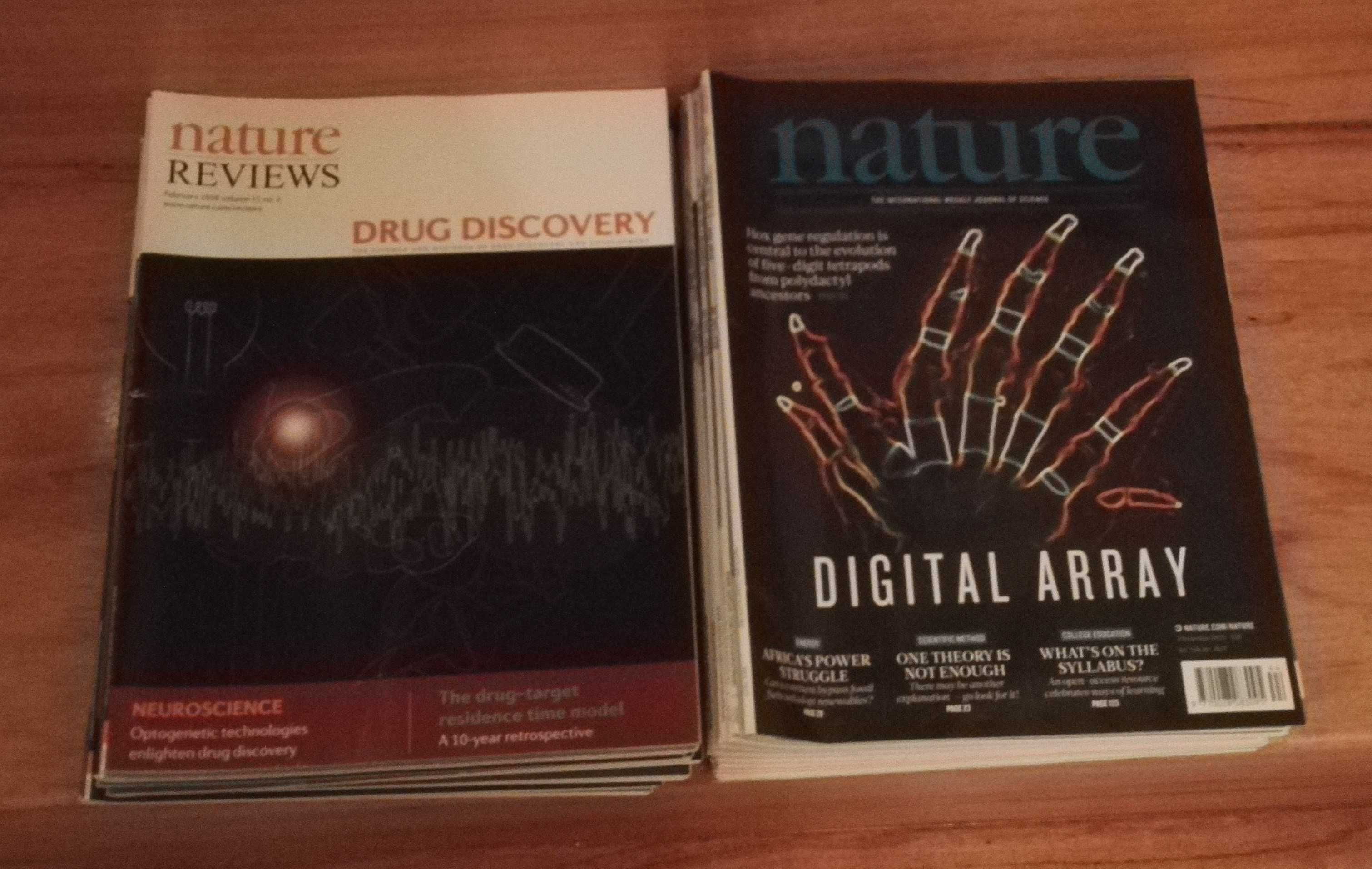 Lote de revistas Nature