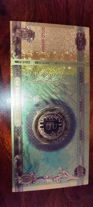 Nota Bitcoin metalizada