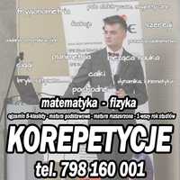 Korepetycje z matematyki i fizyki (E8 / MATURA / STUDIA)