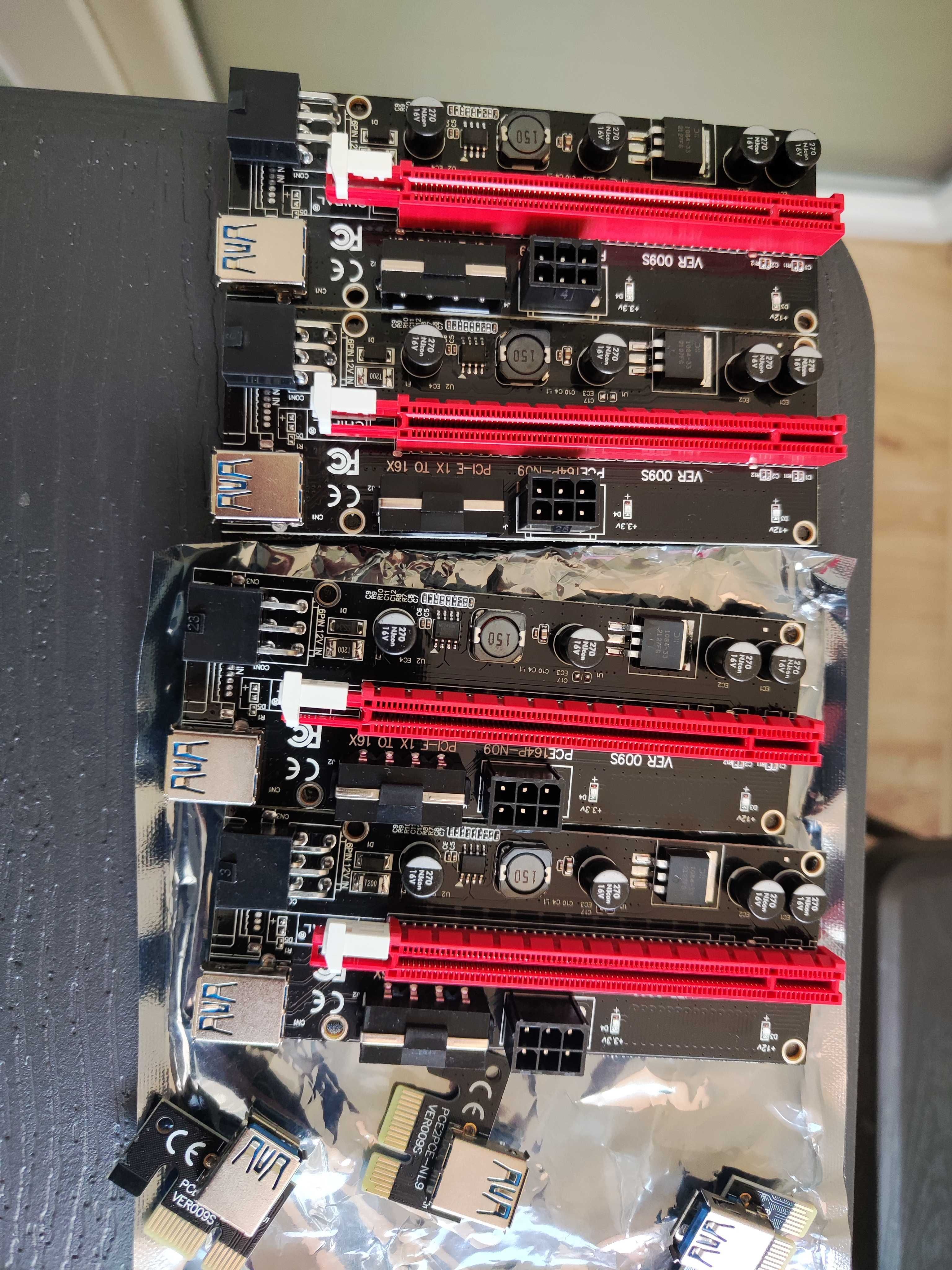 Плата розширення для райзера PCI-E 1х to 4x PCIE-EUX1-04 Ver.002