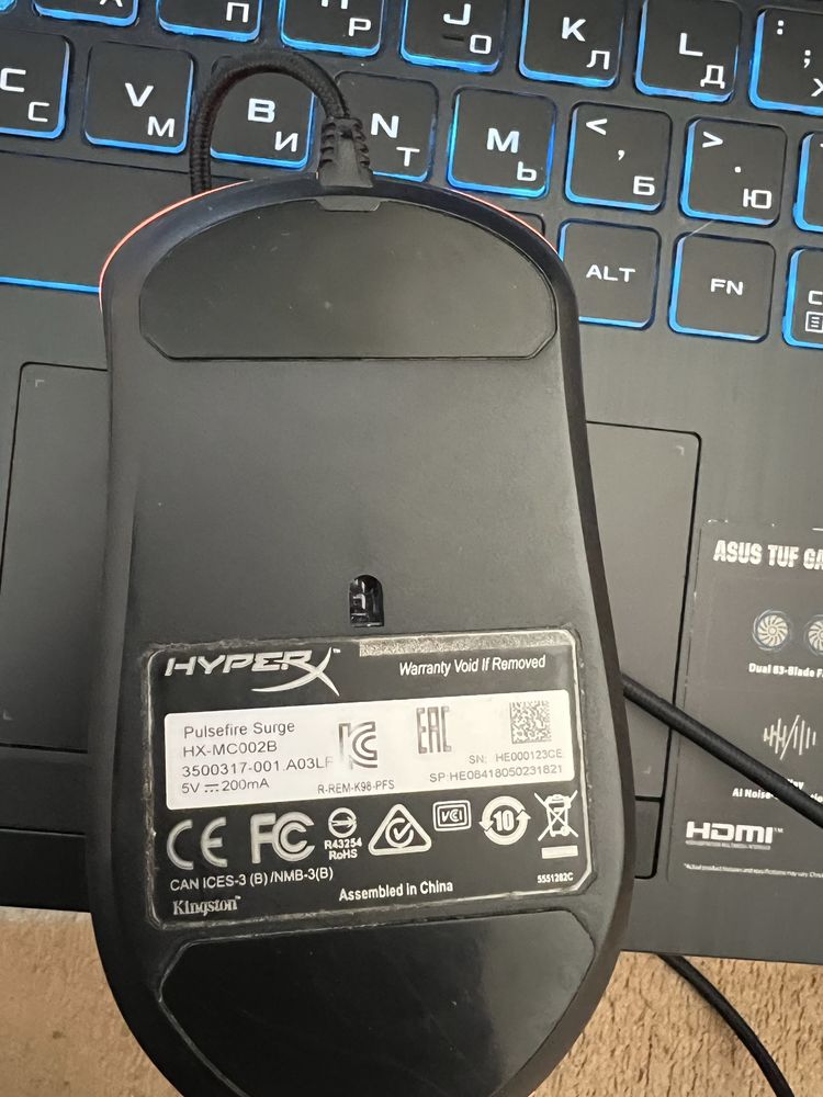 Мишка ігрова Hyperx Pulsefire Surge