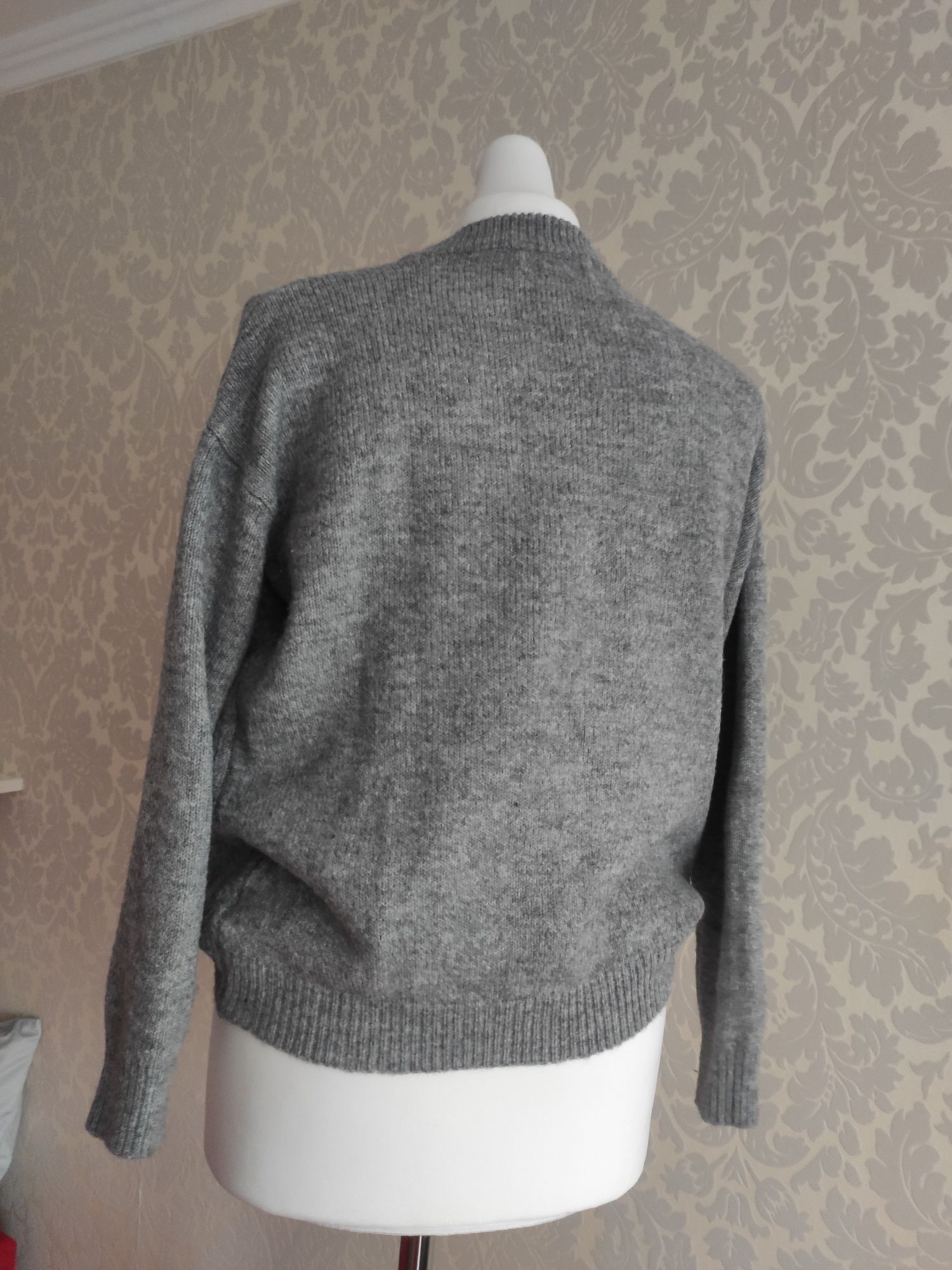 Sweter szary gwiazdki Papaya