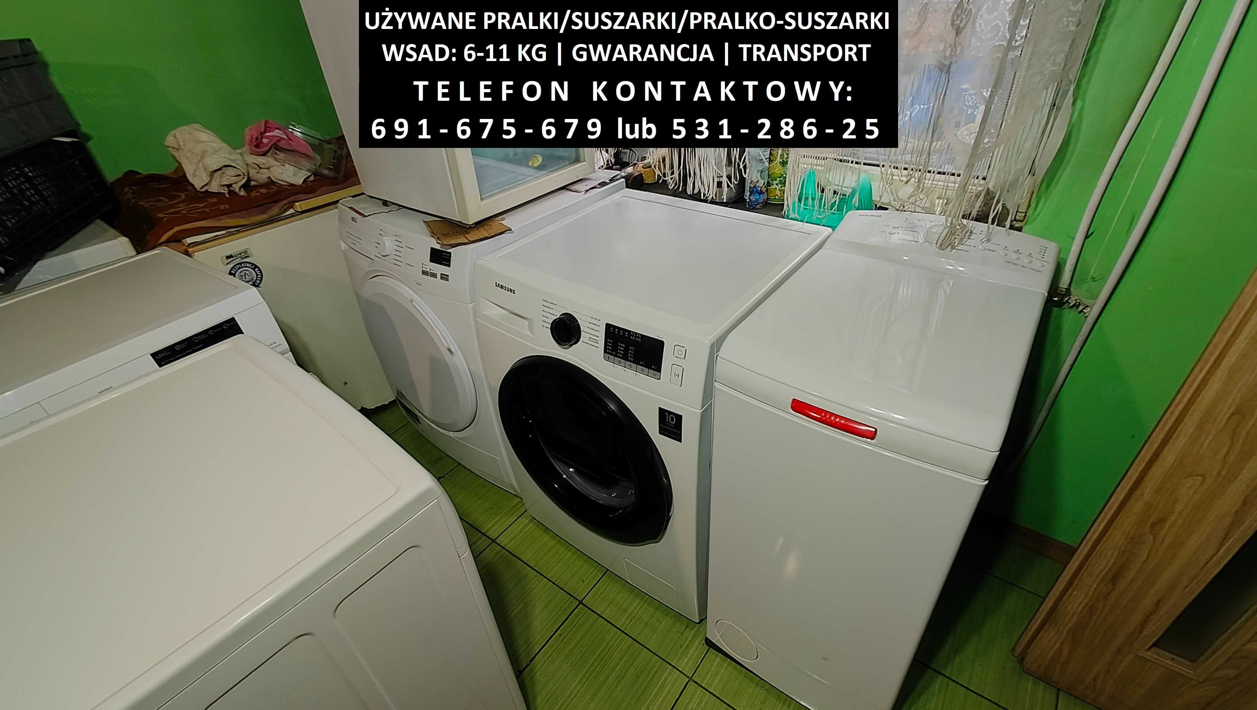 Pralki używane/pralko-suszarki/suszarki - gwarancja/dowóz
