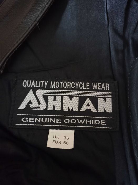 Чоловічий цілісний шкіряний мотокомбінезон ASHMAN 56 розмір XXL UK 36