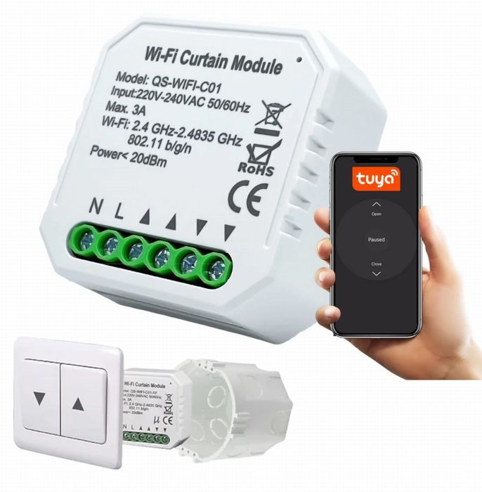 Inteligentny moduł sterownika rolet z WiFi QS-WiFi-C01