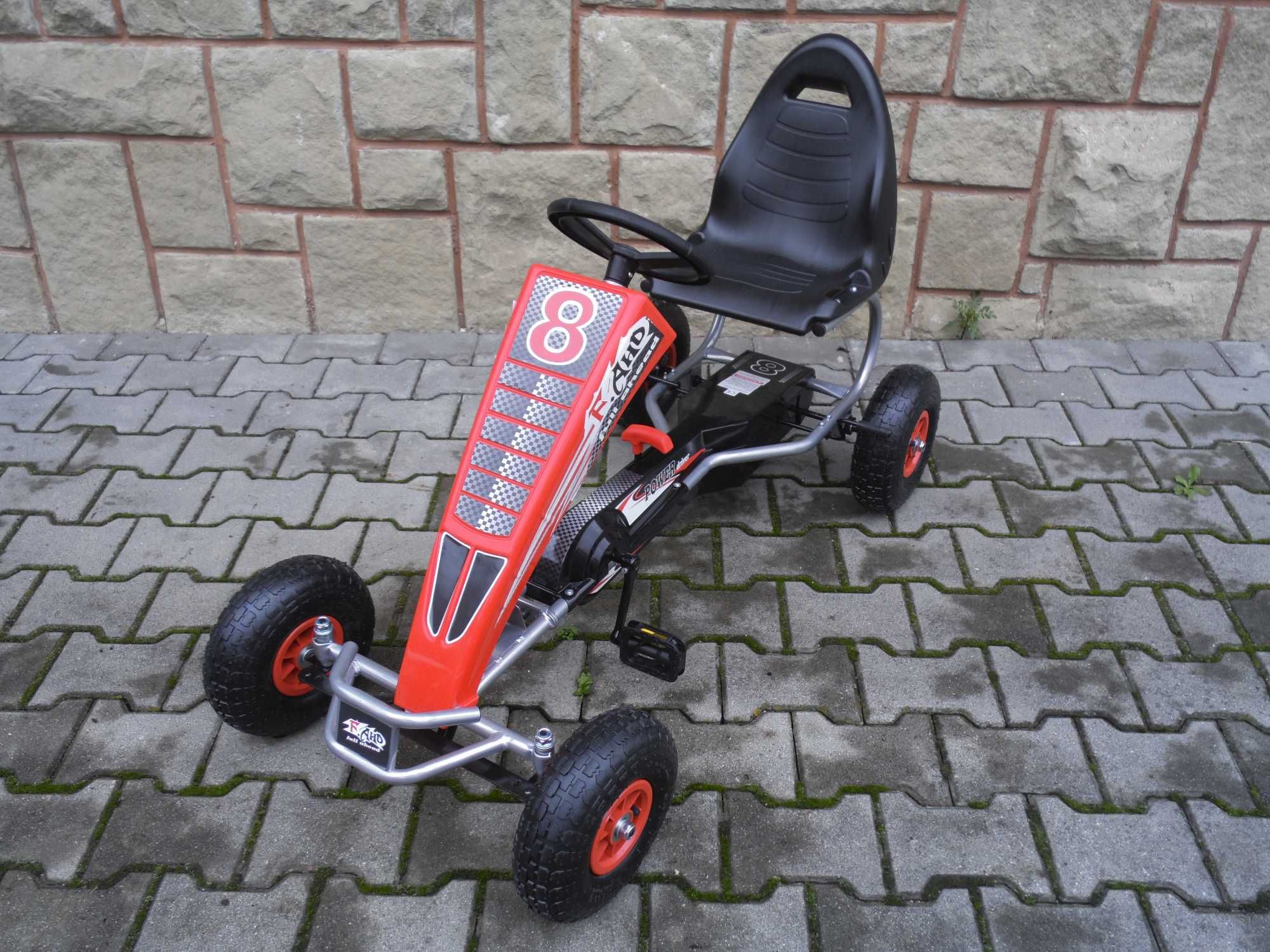 Mega Gokart Pompowane koła do 60kg