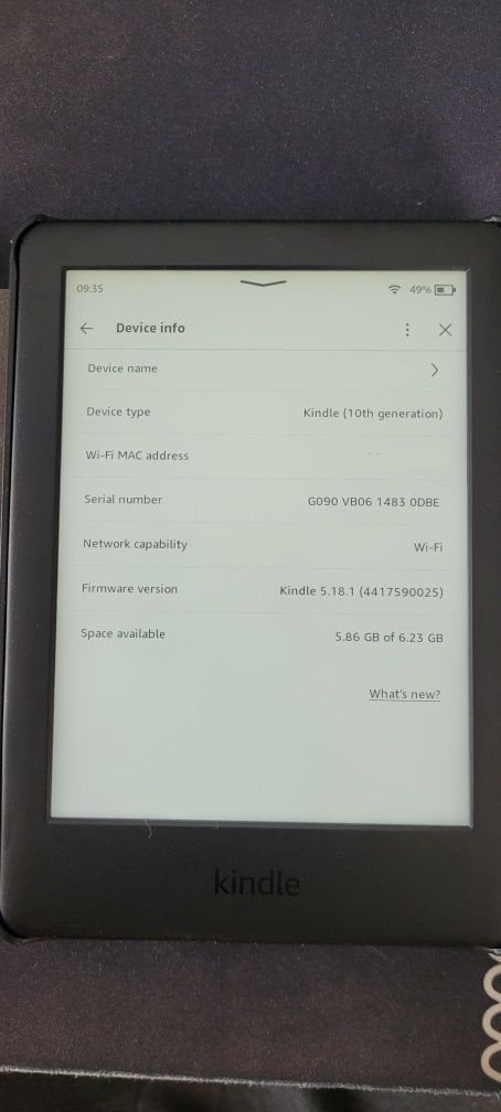 Amazon Kindle 10th gen + etui