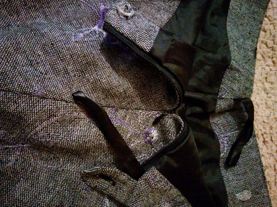 Длинная теплая юбка на осень XL Тепла спiдниця