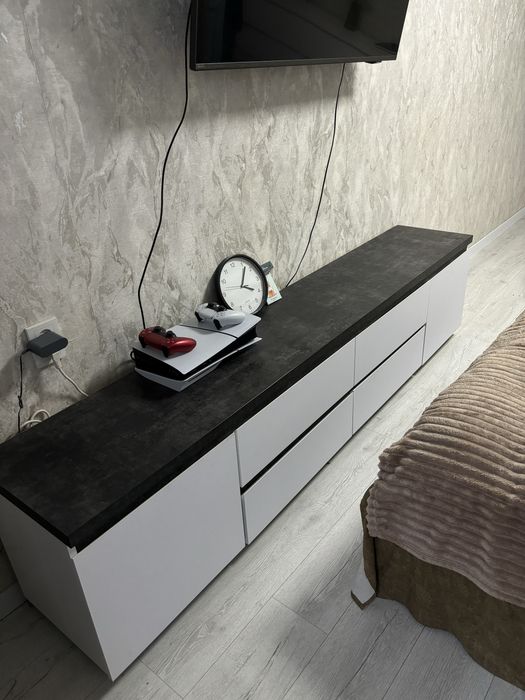 Продам комод білий/антрацит