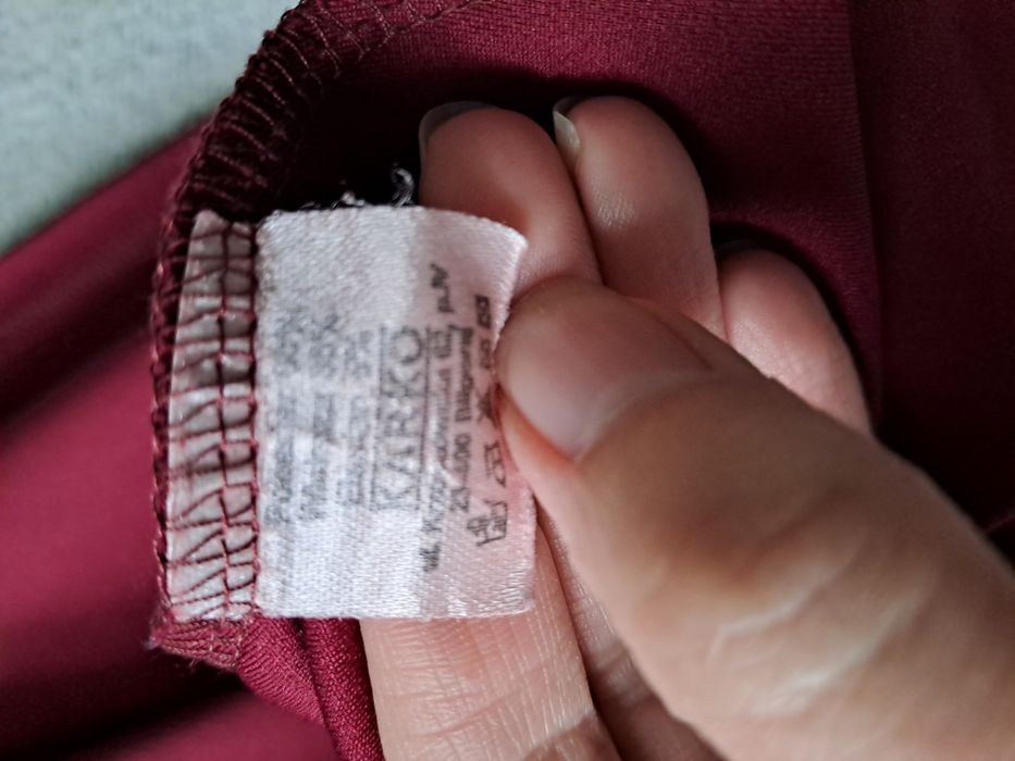 Piękna burgundowa okazjonalna sukienka plus size rozmiar 50-52