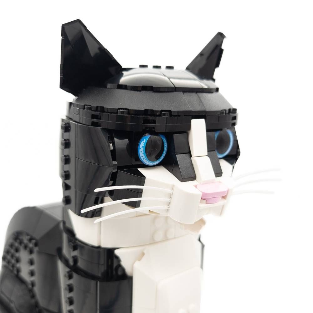 Kocie Wąsy do LEGO 21349 Tuxedo Cat | Czarno-Biały Kot