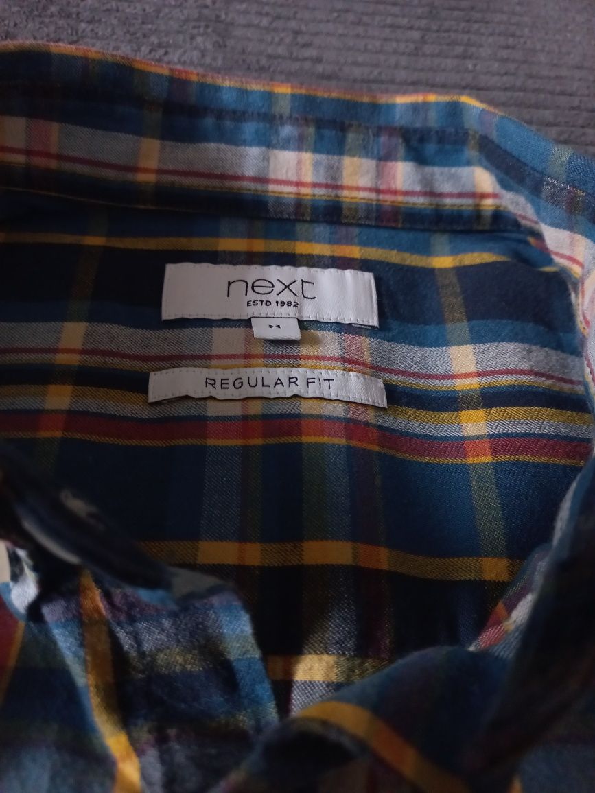 męska koszula w kratkę Next regular fit