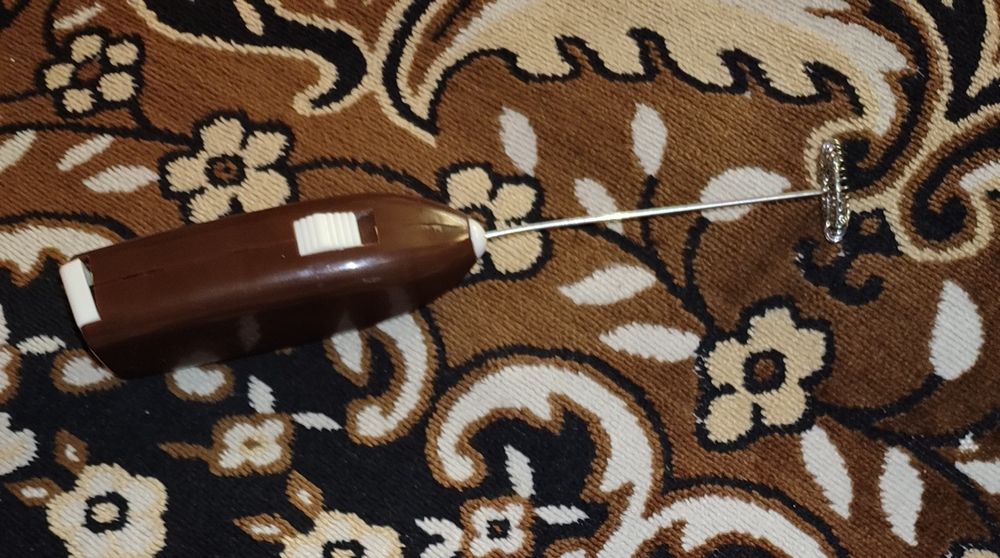 Мини ручной миксер пеновзбиватель молока и сливок Hongxin Brown