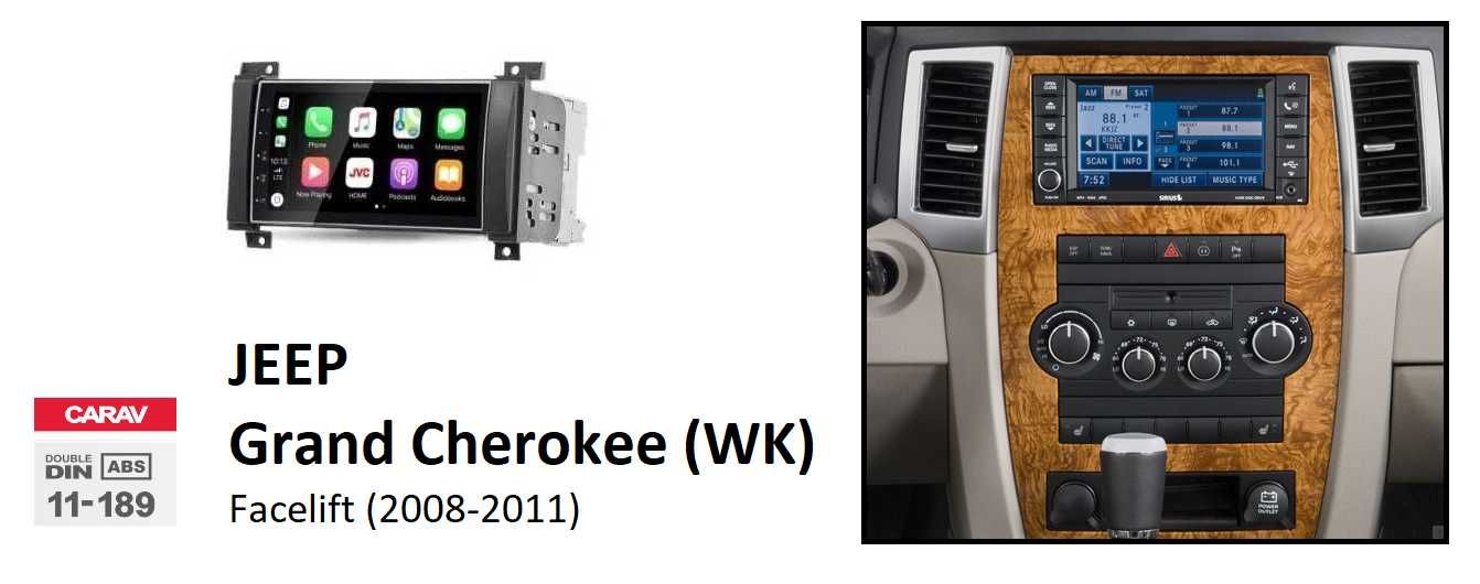 (NOVO) Rádio 2DIN • Jeep GRAND CHEROKEE • (ZJ) (WJ) (WK) • Android GPS
