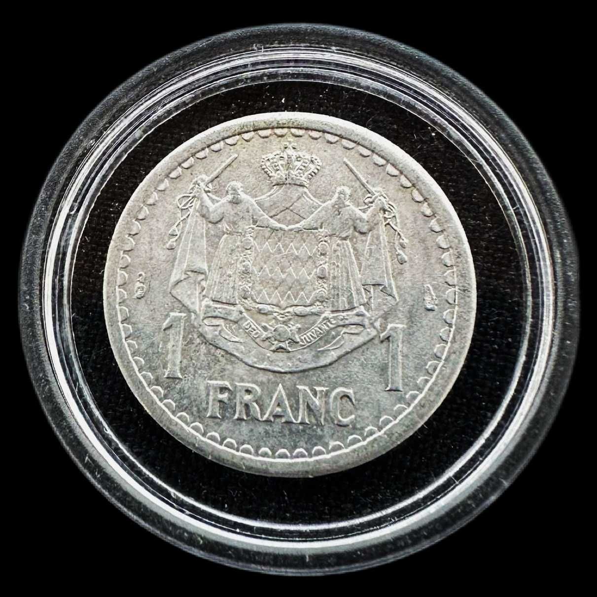 Moeda de 1 Franco - 1943 - Mónaco - Louis II