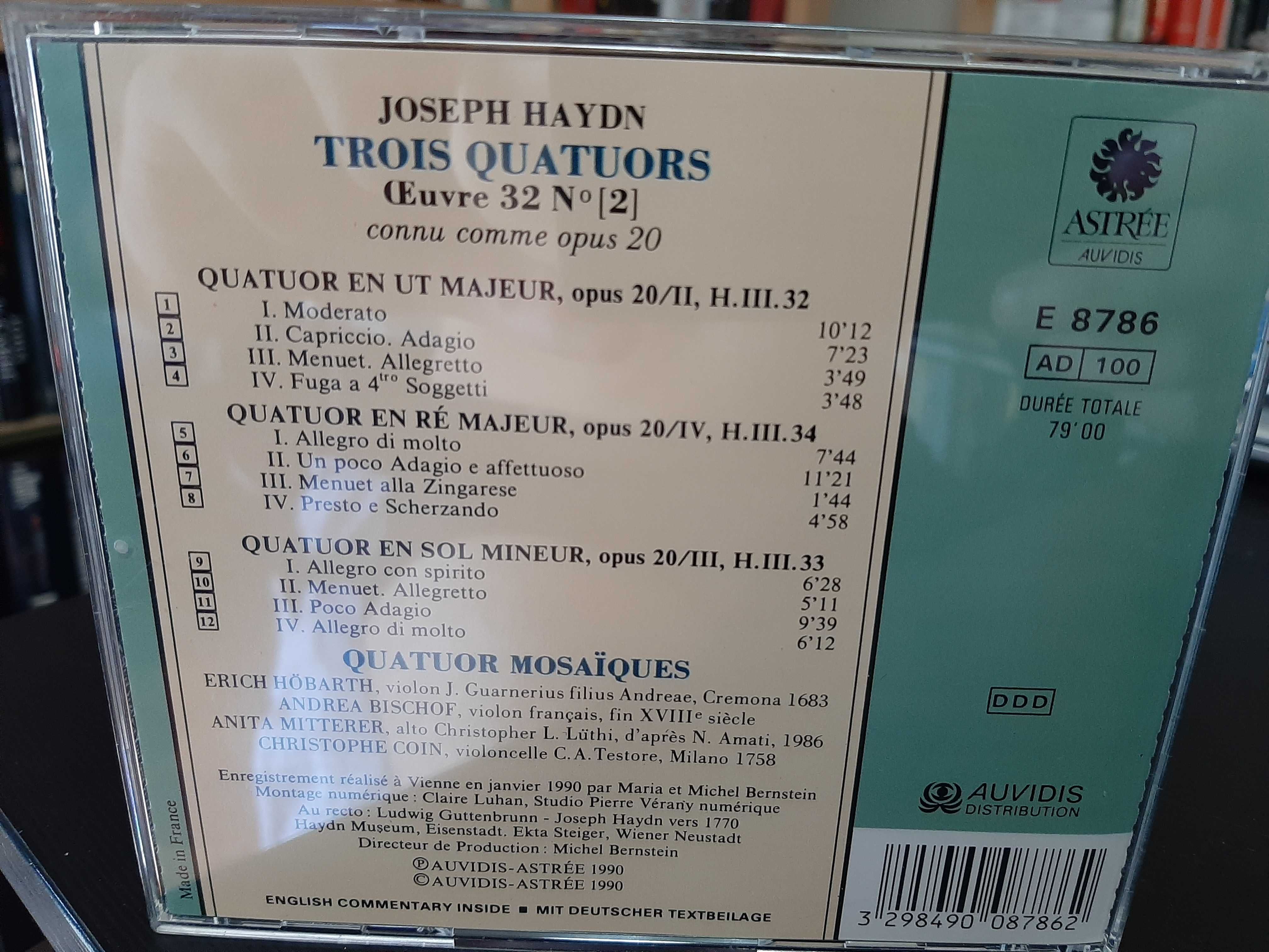 Joseph Haydn - Trois Quatuors, Œuvre 32, Nº2 Op.20 - Quatuor Mosaïques