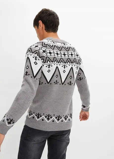 B.P.C sweter męski w norweski wzór r.3XL