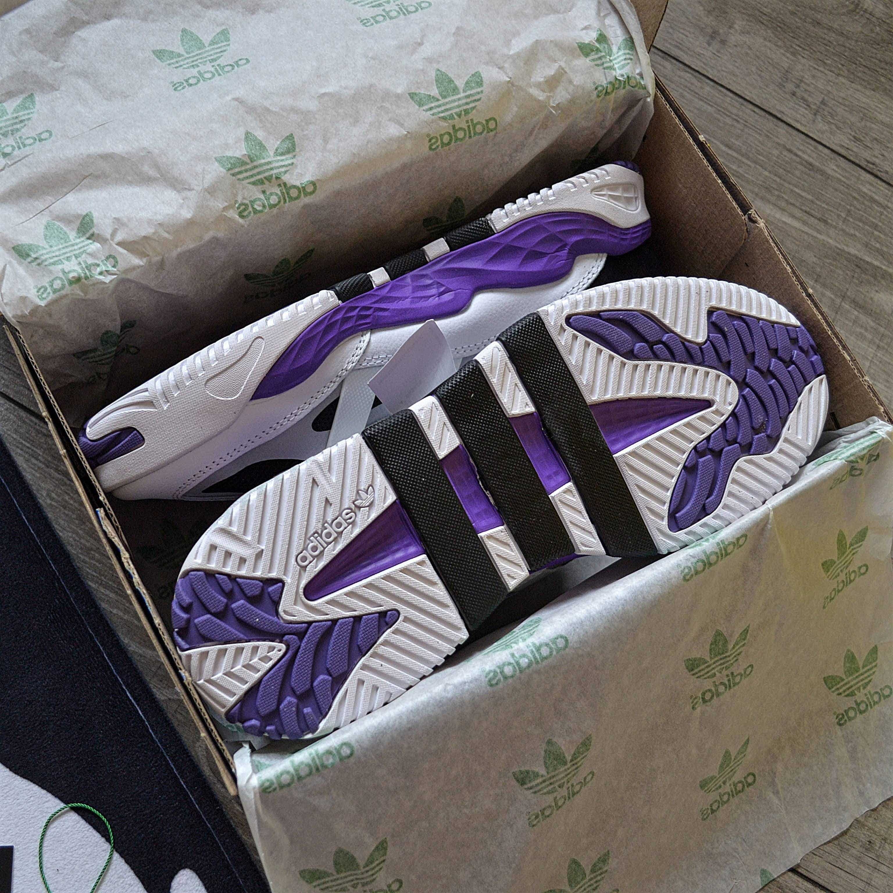 Чоловічі кросівки Adidas Niteball 'Purple\White\Black' Розміри 40-45