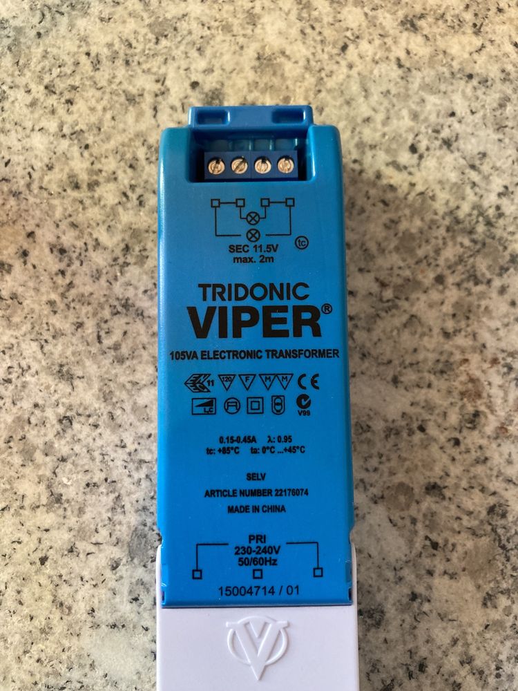 Transformador Tridonic TE VIPER 60 VA (Não compativel com lampadas LE