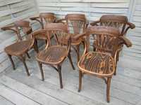 Krzesła Thonet Fameg Vintage z podłokietnikiem po renowacji