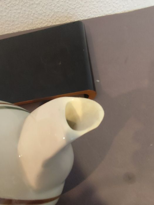 Dzbanek fajans koło new look vintage retro prl vintage