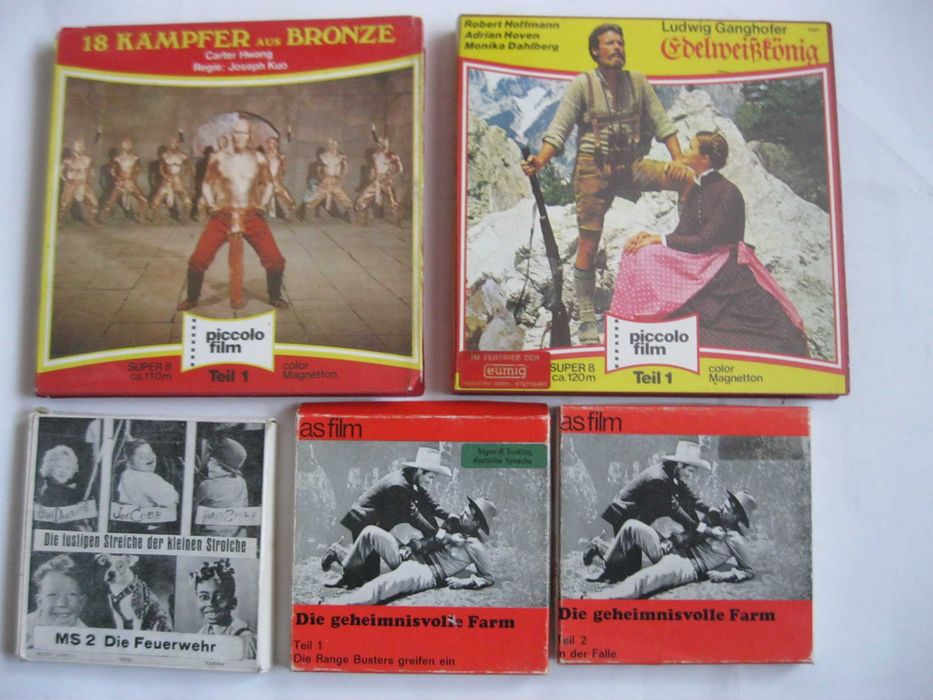 Filmy 8 mm -na sztuki