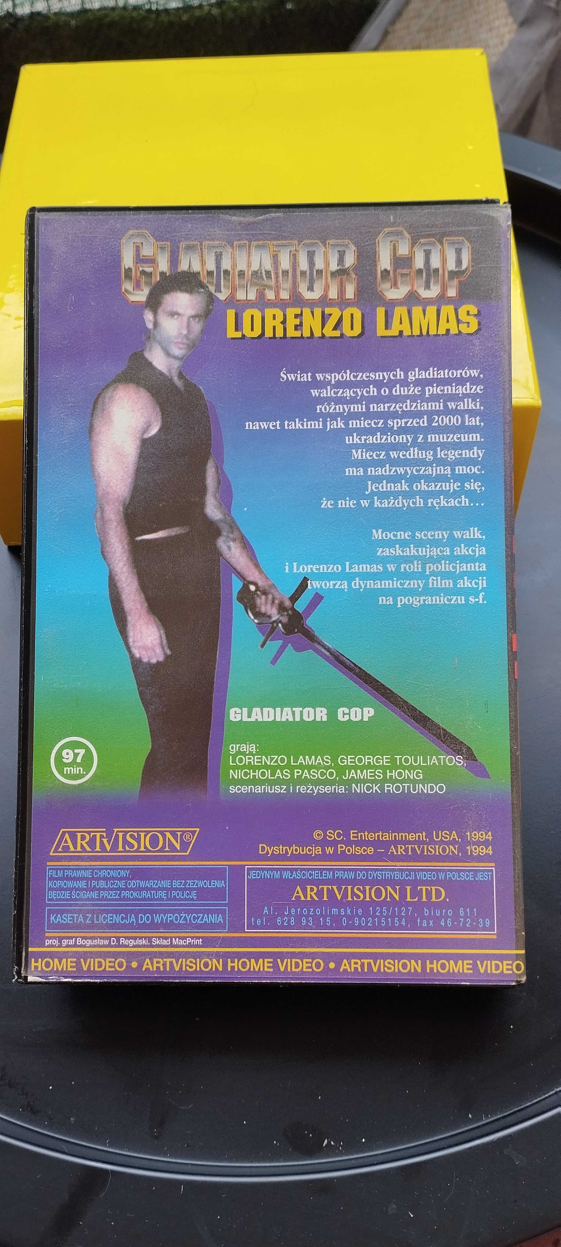 Kaseta VHS Gladiator Cop (1994) – Artvision, Lorenzo Lamas