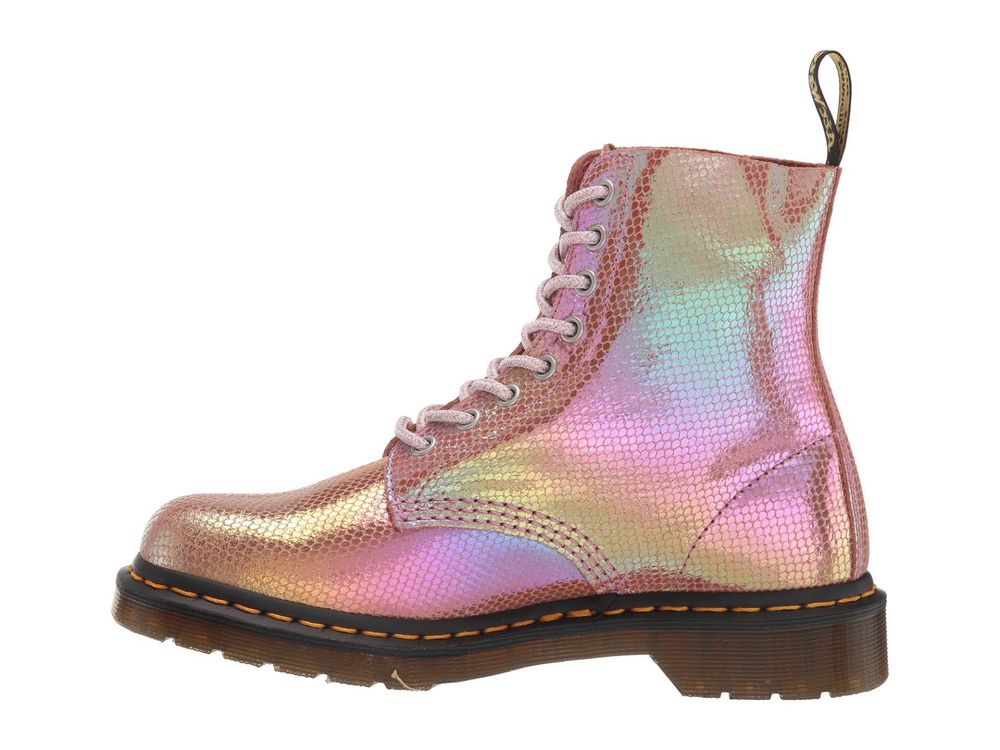 Ботинки, чоботи, сапоги , мартинси dr martens pink iridescent