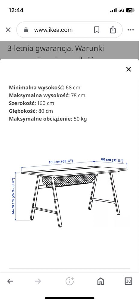 Biurko gamingowe ikea