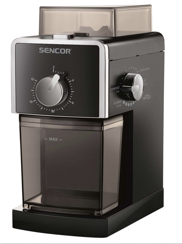 Електрична кавомолка SENCOR Electric Burr Coffee Grinder SCG 5050BK