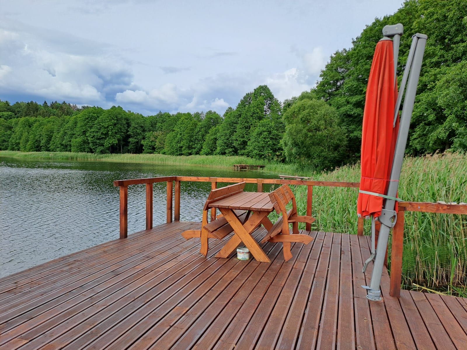 Domek na Mazurach „Chata u Stacha“ z dostępem do prywatnej plaży
