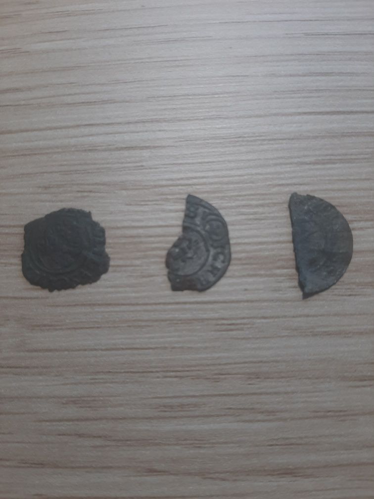 Stare srebrne monety kawałki XVI/XVII wiek do identyfikacji