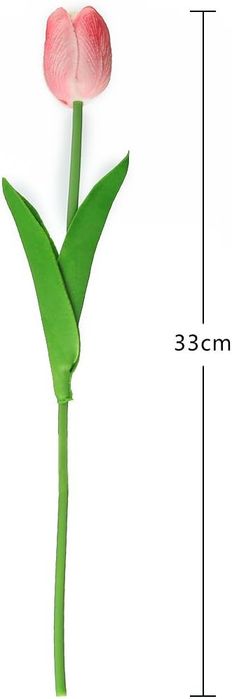 Kwiaty Sztuczne Tulipany JUSTOYOU Różowe Bukiet do Dekoracji 10szt
