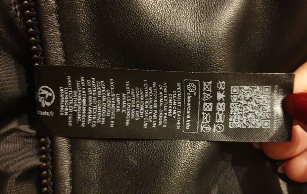 Męska kurtka czarna Ramoneska na motocykl