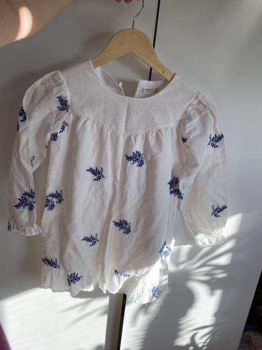 Сукня для дівчинки біла з вишивкою, на зріст 110-116 см