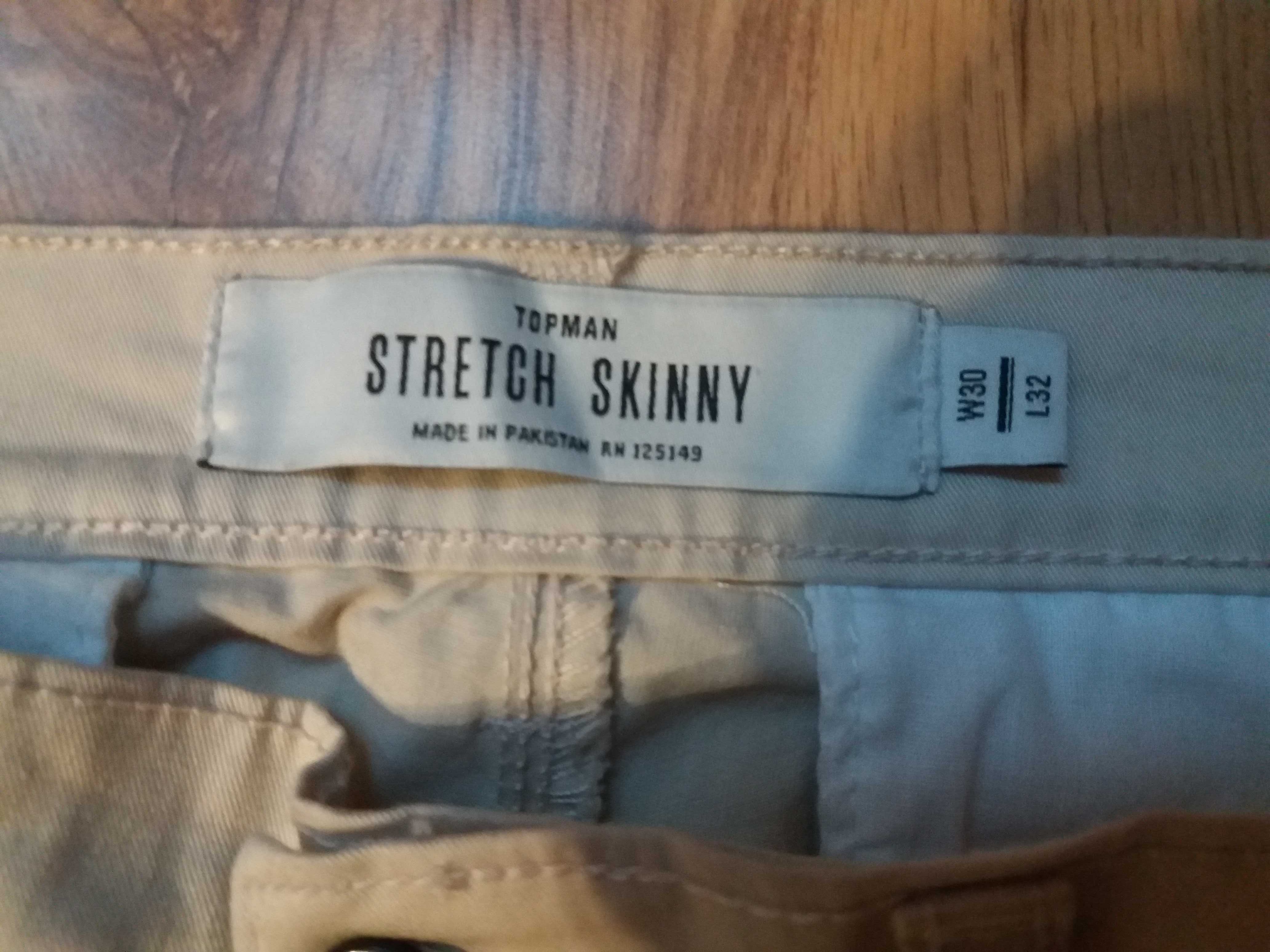 Spodnie skinny Topman W30/L32