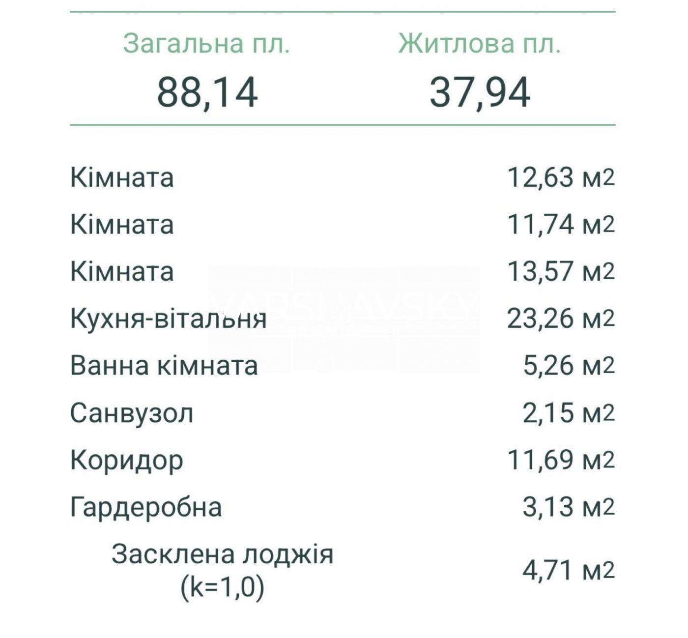 Продаж 3-кімн ЖК Варшавський 3 88м2 буд 10.10 Варшавский