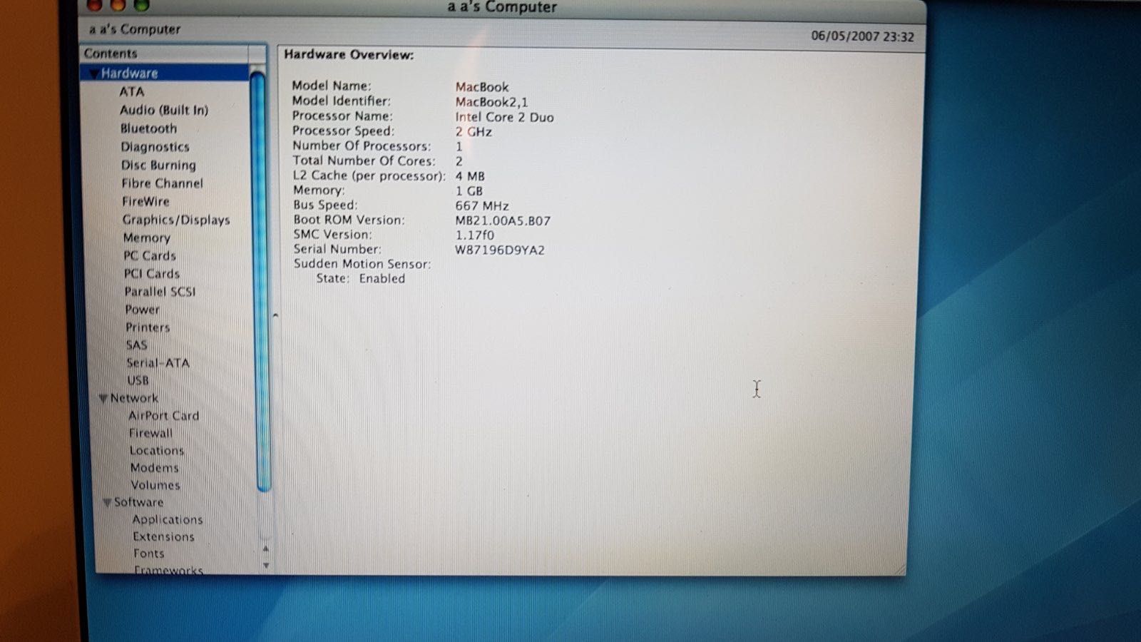 Apple MacBook A1181