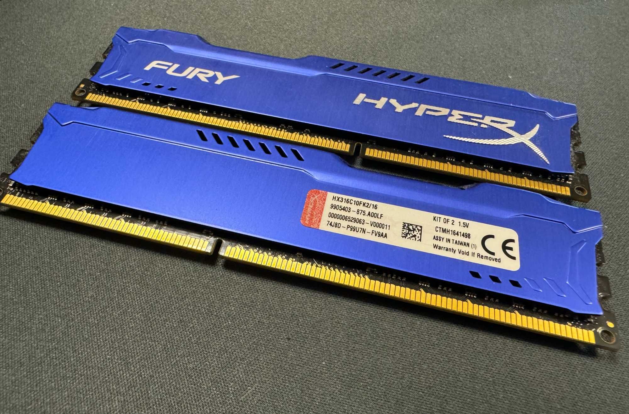 FURY HYPERX 16GB (2x8GB) hx316c10fk2/16 Оперативна пам'ять