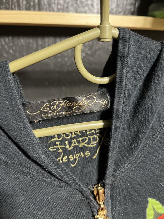Вінтажна кофта зіпка Ed Hardy