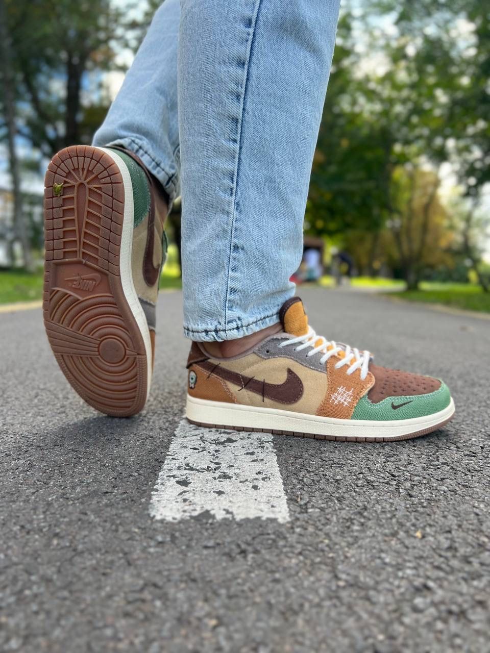 Кроссовки Air Jordan Retro 1 Low OG Zion Williamson Voodoo