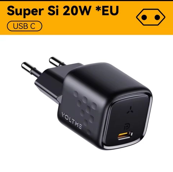 Швидкий зарядний пристрій VOLTME 20W MINI. Зарядка/зарядний блок