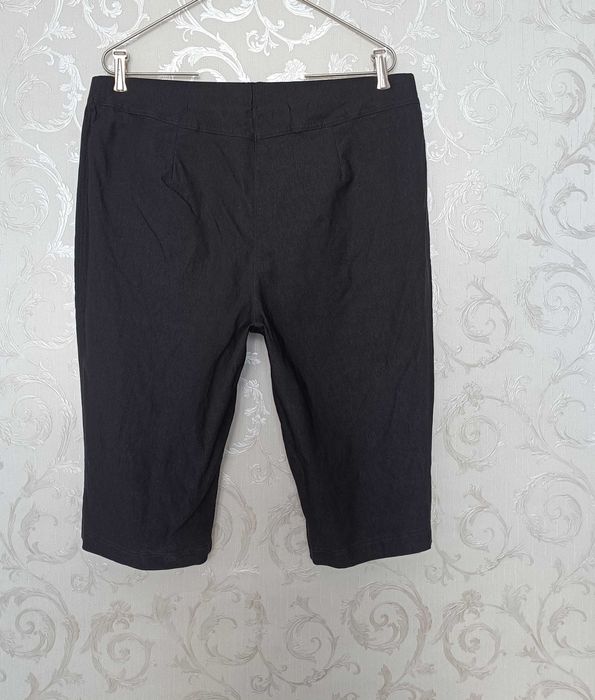 р 20 / євро 48 / 54-56 чорні шорти капрі бриджі стрейчеві великі батал