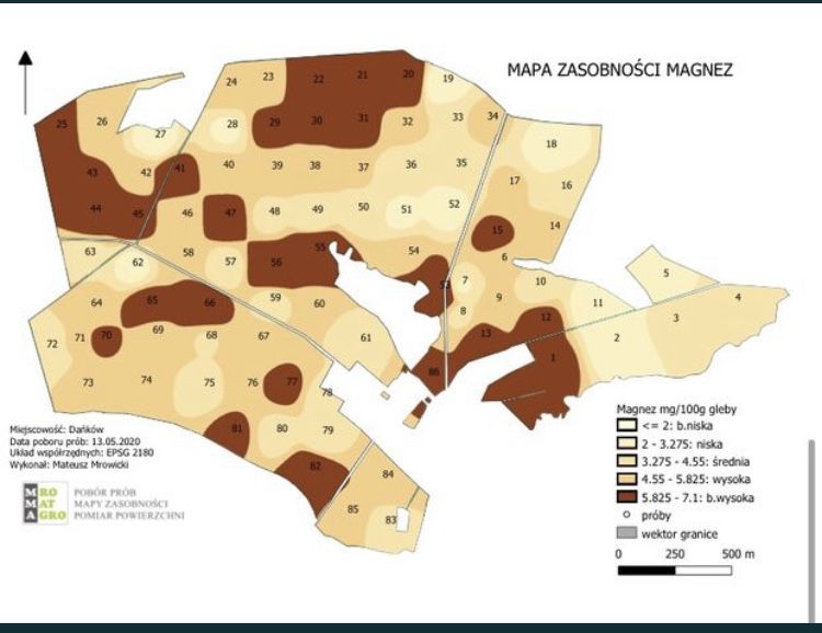 Mapa zasobności gleby, badanie gleby, pobieranie gleby